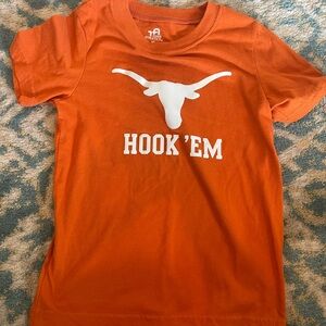 Athletic Works Orange 'Hook 'Em' Kids Short Sleeve Tee